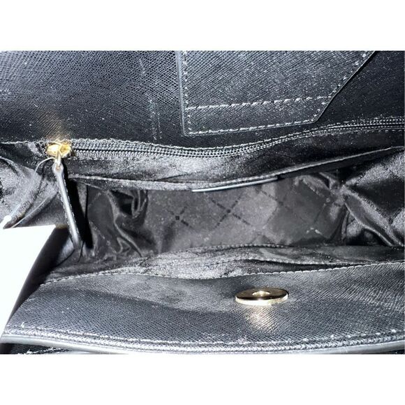 🔥🎁NWT! Michael Kors HAMILTON East West Satchel Handbag Black Msrp:298.00 - Picture 8 of 10